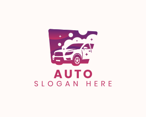 Carwash Auto Cleaning logo design