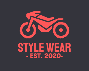 Automotive Red Motorcycle  logo design