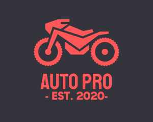 Automotive - Automotive Red Motorcycle logo design