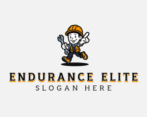 Handyman Mechanic Man logo design