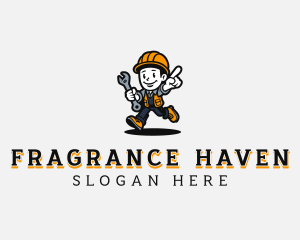 Handyman Mechanic Man logo design