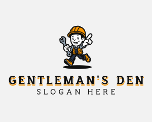 Handyman Mechanic Man logo design