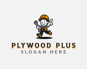 Handyman Mechanic Man logo design