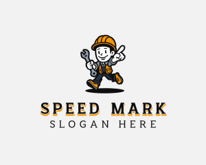 Handyman Mechanic Man logo design