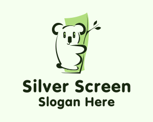 Cute Green Koala Logo
