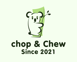 Green - Cute Green Koala logo design