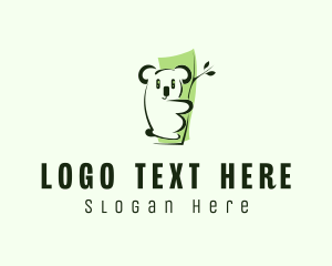 Green - Cute Green Koala logo design