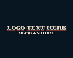 Traditional - Western Traditional Woodwork Wordmark logo design