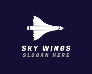 Aircraft - Space Aircraft Pencil logo design