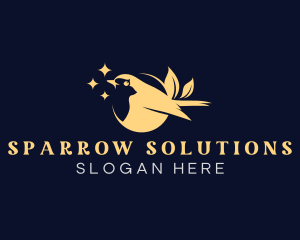 Sparrow - Wild Sparrow Bird logo design