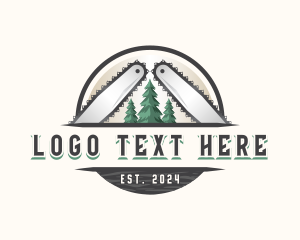 Woodwork Chainsaw Lumberjack Logo