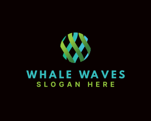 Ball Wave Weaving logo design