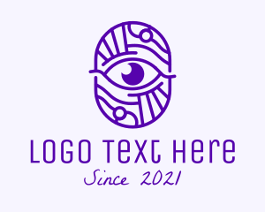 Astrologer - Minimalist Visual Eye logo design