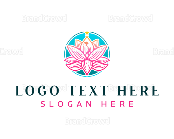 Vietnam Lotus Flower Logo