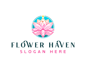 Vietnam Lotus Flower logo design