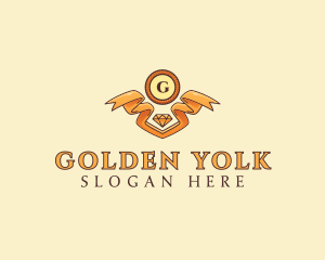 Golden Jewelry Boutique  logo design