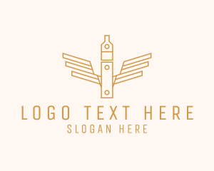 Smoke - Vape Pen Wings logo design