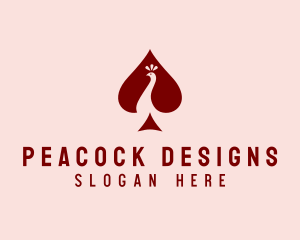 Peacock - Peacock Bird Spade logo design