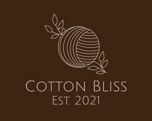 Cotton - Yarn Ball Thread logo design