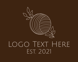 Cotton - Yarn Ball Thread logo design