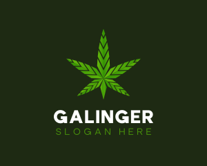 Cannabis - Abstract Weed Marijuana logo design