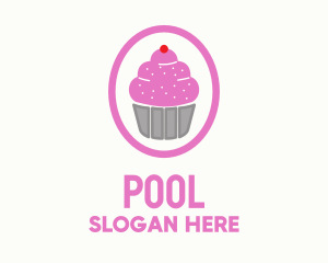 Pink Cupcake Bakery Logo