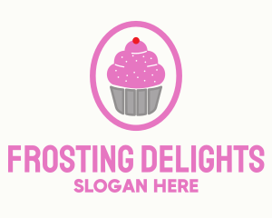 Frosting - Pink Cupcake Bakery logo design