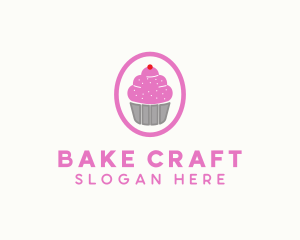 Pink Cupcake Bakery logo design