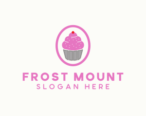 Pink Cupcake Bakery logo design