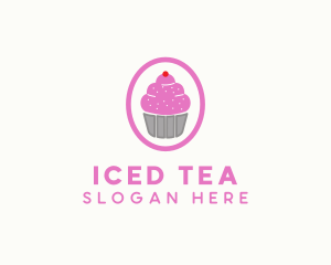 Pink Cupcake Bakery logo design