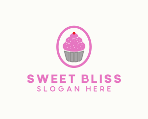 Pink Cupcake Bakery logo design