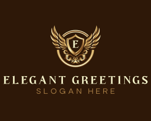 High End Ornamental Wings logo design