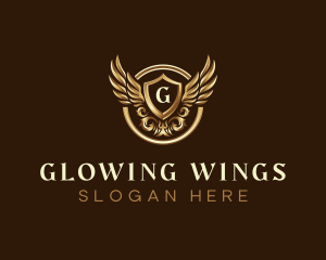 High End Ornamental Wings logo design