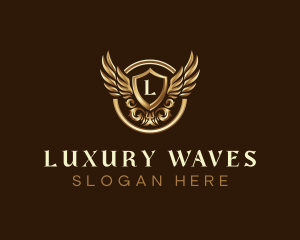 High End Ornamental Wings logo design