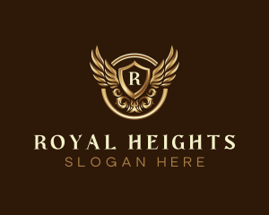 High End Ornamental Wings logo design