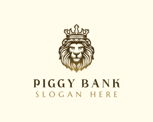 Royalty Lion Crown logo design