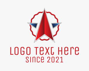 Democratic - Gradient Patriot Star logo design