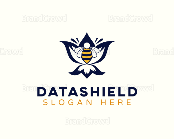 Bee Floral Bug Logo