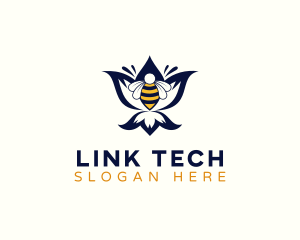 Bee Floral Bug Logo