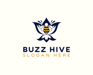 Bee - Bee Floral Bug logo design