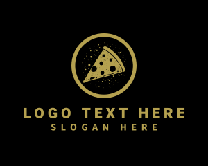 Italian Pizza - Pizzeria Pizza Slice logo design