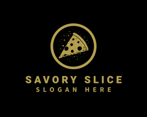 Pizzeria Pizza Slice logo design