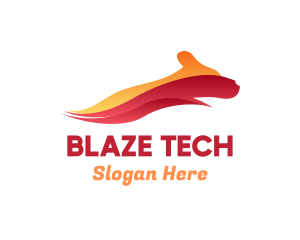 Blaze - Blazing Fast Hound logo design