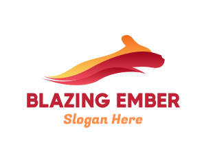 Fiery - Blazing Fast Hound logo design