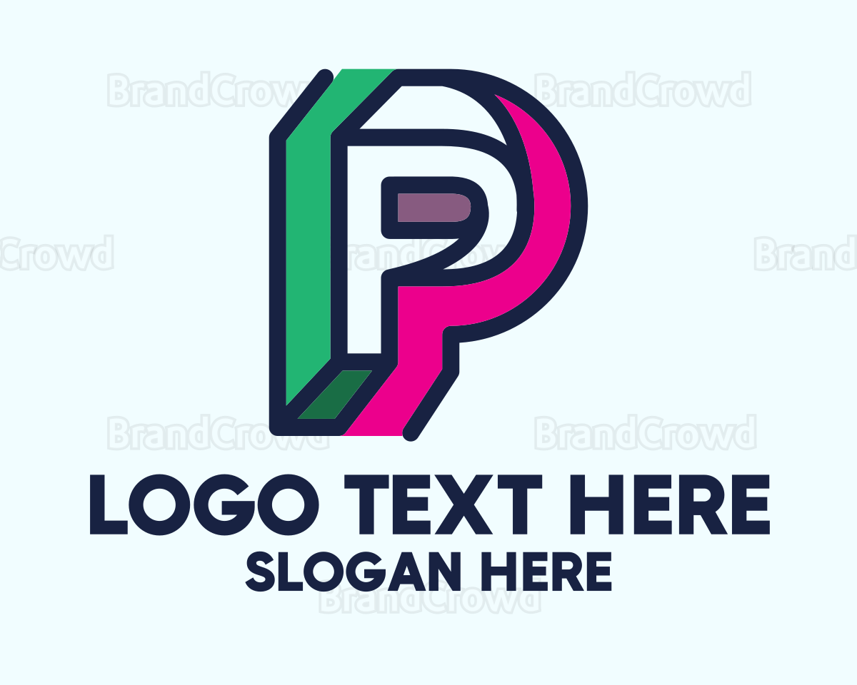 Company Letter P Logo
