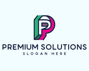 Industrial Company Letter P logo design