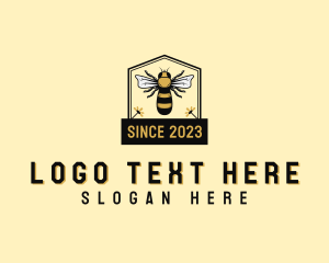 Eco Friendly - Flower Honey Bee logo design