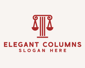 Column Scale Law Firm  logo design