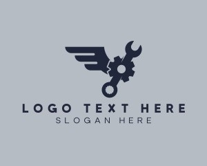 Renovation - Winged Industrial Tools logo design