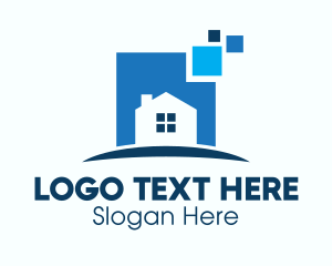 Online House For Sale logo design
